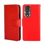 For Honor 80 Crystal Texture Leather Phone Case(Red)