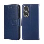 For Honor 80 Pro Crystal Texture Leather Phone Case(Royal Blue)