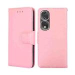 For Honor 80 Pro Crystal Texture Leather Phone Case(Pink)