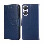 For OPPO A58 5G Crystal Texture Leather Phone Case(Royal Blue)
