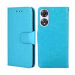 For OPPO A58 5G Crystal Texture Leather Phone Case(Sky Blue)