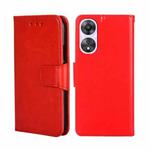 For OPPO A58 5G Crystal Texture Leather Phone Case(Red)