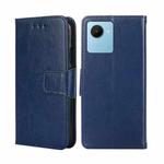 For Realme C30s Crystal Texture Leather Phone Case(Royal Blue)