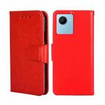 For Realme C30s Crystal Texture Leather Phone Case(Red)