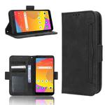 For TCL ION Z Skin Feel Calf Texture Card Slots Leather Phone Case(Black)
