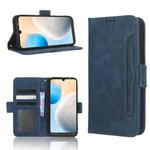 For Tecno Pop 6 BE7 Skin Feel Calf Texture Card Slots Leather Phone Case(Blue)