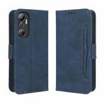 For Infinix Hot 20 4G X682B Skin Feel Calf Texture Card Slots Leather Phone Case(Blue)