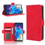 For Infinix Hot 20 5G X666B Skin Feel Calf Texture Card Slots Leather Phone Case(Red)