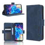 For Infinix Hot 20 5G X666B Skin Feel Calf Texture Card Slots Leather Phone Case(Blue)