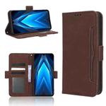For Tecno Pova 4 Pro Skin Feel Calf Texture Card Slots Leather Phone Case(Brown)