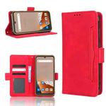 For Blackview BV5200 Skin Feel Calf Texture Card Slots Leather Phone Case(Red)