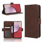 For Samsung Galaxy A14 5G Skin Feel Calf Texture Card Slots Leather Phone Case(Brown)