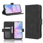 For OPPO A58 5G Skin Feel Calf Texture Card Slots Leather Phone Case(Black)