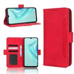 For Infinix Hot 20i Skin Feel Calf Texture Card Slots Leather Phone Case(Red)