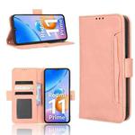 For Xiaomi Redmi 11 Prime 4G Skin Feel Calf Texture Card Slots Leather Phone Case(Pink)