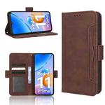 For Xiaomi Redmi 11 Prime 4G Skin Feel Calf Texture Card Slots Leather Phone Case(Brown)
