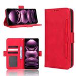 For Xiaomi Redmi Note 12 Pro+ Skin Feel Calf Texture Card Slots Leather Phone Case(Red)