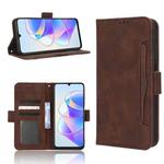 For Honor Play 40 Plus Skin Feel Calf Texture Card Slots Leather Phone Case(Brown)