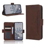 For Nokia X30 5G Skin Feel Calf Texture Card Slots Leather Phone Case(Brown)