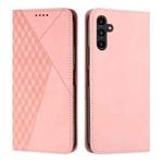 For Samsung Galaxy A54 5G Diamond Splicing Skin Feel Magnetic Leather Phone Case(Rose Gold)