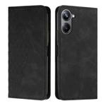 For Realme 10 Pro Diamond Splicing Skin Feel Magnetic Leather Phone Case(Black)