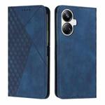 For Realme 10 Pro+ Diamond Splicing Skin Feel Magnetic Leather Phone Case(Blue)