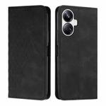 For Realme 10 Pro+ Diamond Splicing Skin Feel Magnetic Leather Phone Case(Black)