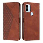 For Xiaomi Redmi A1+ Diamond Splicing Skin Feel Magnetic Leather Phone Case(Brown)