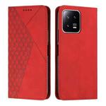 For Xiaomi 13 Diamond Splicing Skin Feel Magnetic Leather Phone Case(Red)