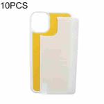 For iPhone 11 10pcs Thermal Transfer Glass Phone Case(White)