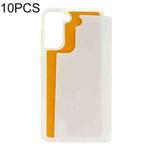 For Samsung Galaxy S21+ 5G 10pcs Thermal Transfer Glass Phone Case(White)