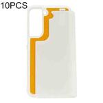 For Samsung Galaxy S22+ 5G 10pcs Thermal Transfer Glass Phone Case(White)