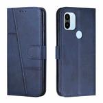 For Xiaomi Redmi A1+ Stitching Calf Texture Buckle Leather Phone Case(Blue)