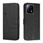 For Xiaomi 13 Pro Stitching Calf Texture Buckle Leather Phone Case(Black)