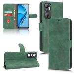 For Infinix Hot 20 4G Skin Feel Magnetic Flip Leather Phone Case(Green)