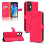For Infinix Hot 20 5G Skin Feel Magnetic Flip Leather Phone Case(Rose Red)