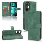 For Infinix Hot 20S Skin Feel Magnetic Flip Leather Phone Case(Green)