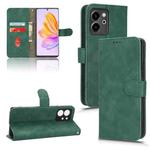 For Honor 80 SE 5G Skin Feel Magnetic Flip Leather Phone Case(Green)