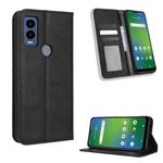 For Cricket Innovate E 5G Magnetic Buckle Retro Texture Leather Phone Case(Black)