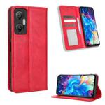 For Infinix Hot 20 5G X666B Magnetic Buckle Retro Texture Leather Phone Case(Red)