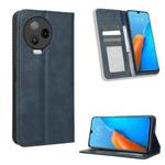 For Infinix Note 12 Pro 4G X676B Magnetic Buckle Retro Texture Leather Phone Case(Blue)