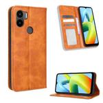 For Xiaomi Redmi A1+ Magnetic Buckle Retro Texture Leather Phone Case(Brown)