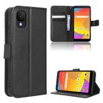 For TCL ION Z Diamond Texture Leather Phone Case(Black)