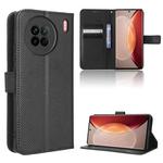 For vivo X90 5G Diamond Texture Leather Phone Case(Black)