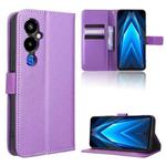 For Tecno Pova 4 Pro Diamond Texture Leather Phone Case(Purple)