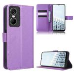 For Tecno Pop 6 Pro BE8 Diamond Texture Leather Phone Case(Purple)