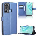 For Infinix Hot 20i Diamond Texture Leather Phone Case(Blue)