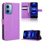 For Xiaomi Redmi Note 12 China Diamond Texture Leather Phone Case(Purple)