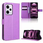 For Xiaomi Redmi Note 12 Pro+ China Diamond Texture Leather Phone Case(Purple)