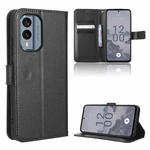 For Nokia X30 5G Diamond Texture Leather Phone Case(Black)